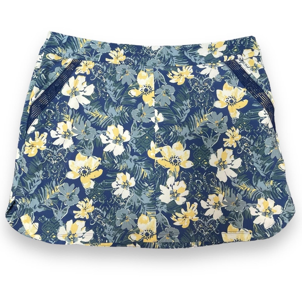 Sunday Womens Skort Flower Printed Size Large